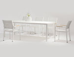 Polo Dining Chair White Aluminium