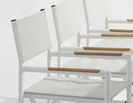 Polo Dining Chair White Aluminium