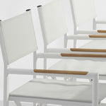 Polo Dining Chair White Aluminium