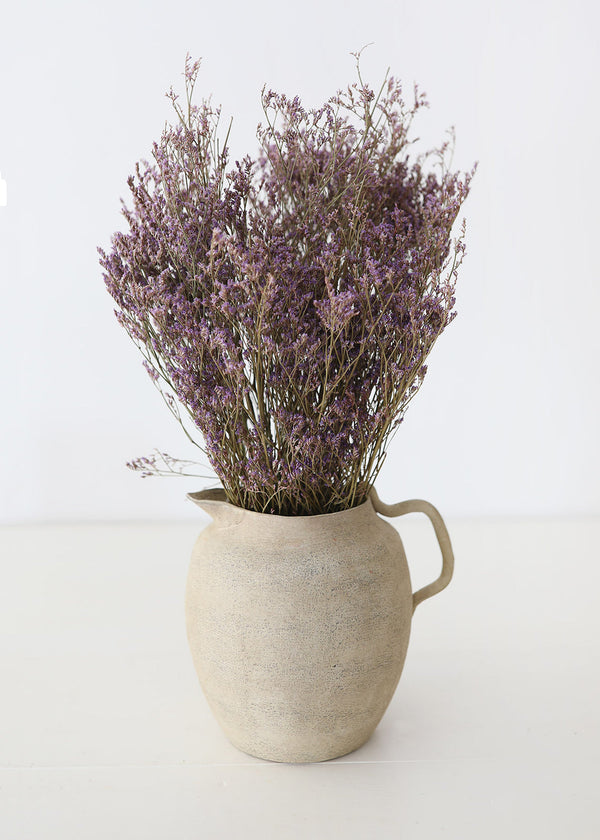Natural Dried German Statice Flowers, 18-24"