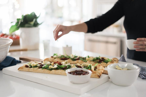 White Square Italian Pizza Board, Large