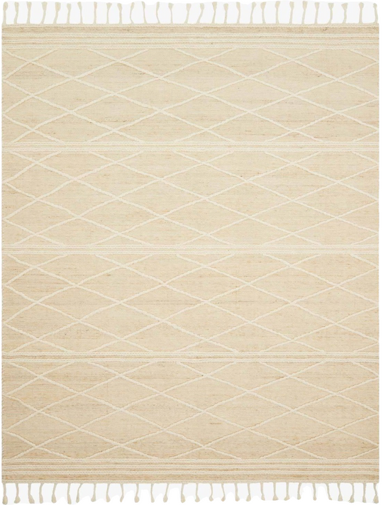 Cora - 01, Ivory / White, Magnolia Home by Joanna Gaines × Loloi