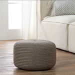 Saba Solar Pouf, Taupe