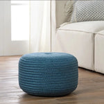 Saba Solar Pouf, Blue