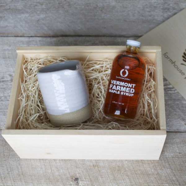 Vermont Maple Syrup & Silo Pitcher Gift Set