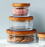 Classic Wood Top Canister, 3 Sizes