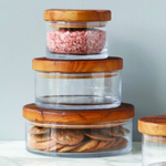 Classic Wood Top Canister, 3 Sizes