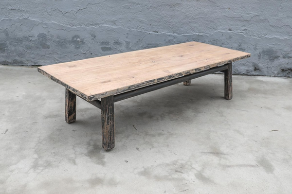 Noiri Antique Coffee Table, 66"L x 27"W x 17"H