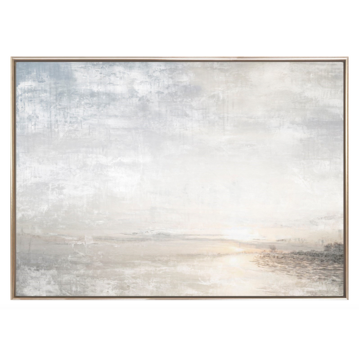 Aurora on the Lake II - Framed Canvas, 71"W x 51"H