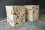 Weathered Rustic Teak Part Table