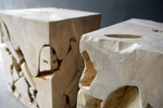 Weathered Rustic Teak Part Table