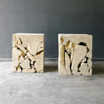 Weathered Rustic Teak Part Table