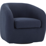 Maurice Swivel Chair, Midnight Blue