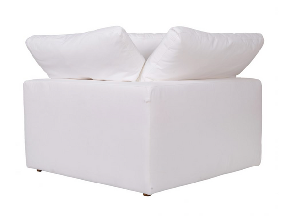 Clay Sectional, 133.5"W x 89"D, (can be LAF or RAF), Livesmart Fabric White