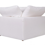 Clay Sectional "Corner Chair" Livesmart Fabric White