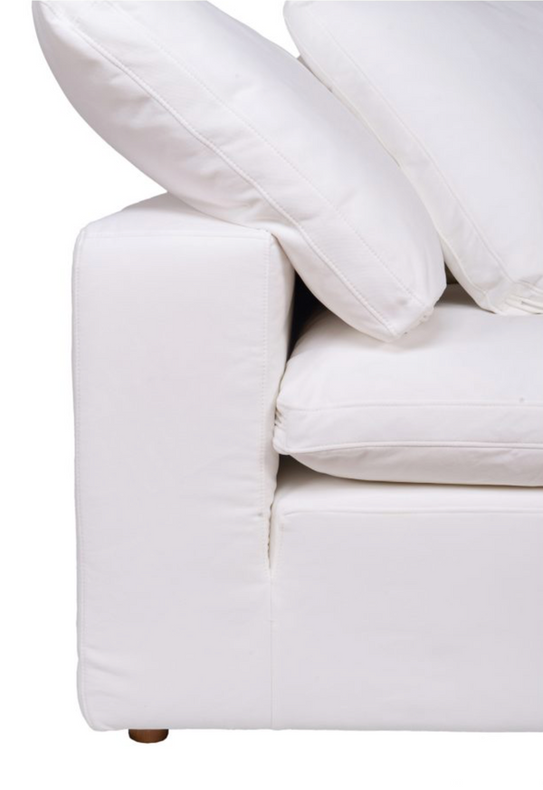 Clay Sectional, 133.5"W x 89"D, (can be LAF or RAF), Livesmart Fabric White