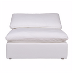 Clay Sectional "Slipper Chair" Livesmart Fabric White