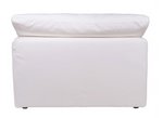 Clay Sectional "Slipper Chair" Livesmart Fabric White