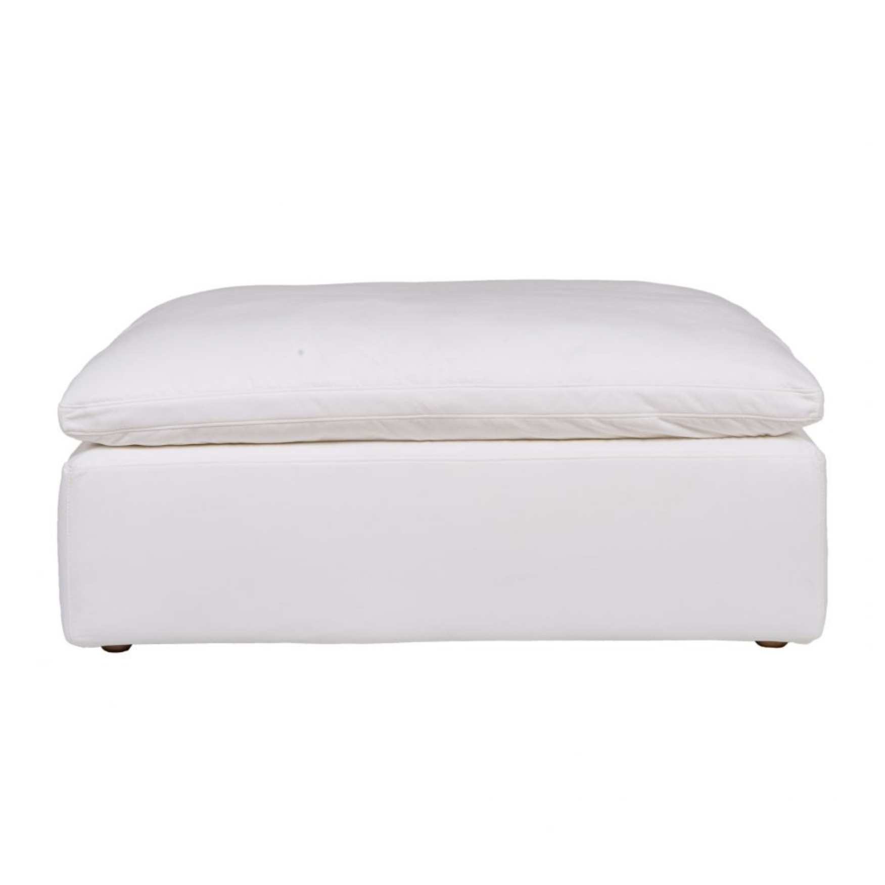 Clay Sectional "Ottoman" Livesmart Fabric White