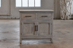 Bedside Cabinet in Reclaimed Wood, Light Elm, 34"L x 17"W x 32"H