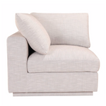 Justin Corner Chair, Taupe