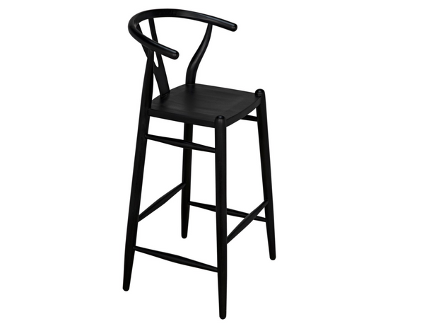 Zola Barstool, Charcoal Black