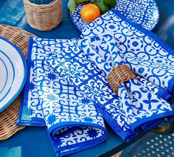 Hampton, Honey Rattan Ring, Set of 4