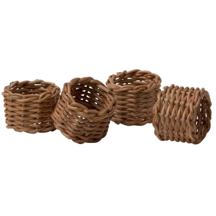 Hampton, Honey Rattan Ring, Set of 4
