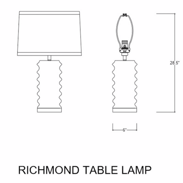 Richmond Table Lamp, Black