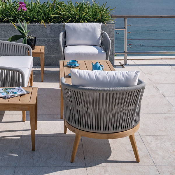 Lucia DS Lounge Chair, Dove/Canvas