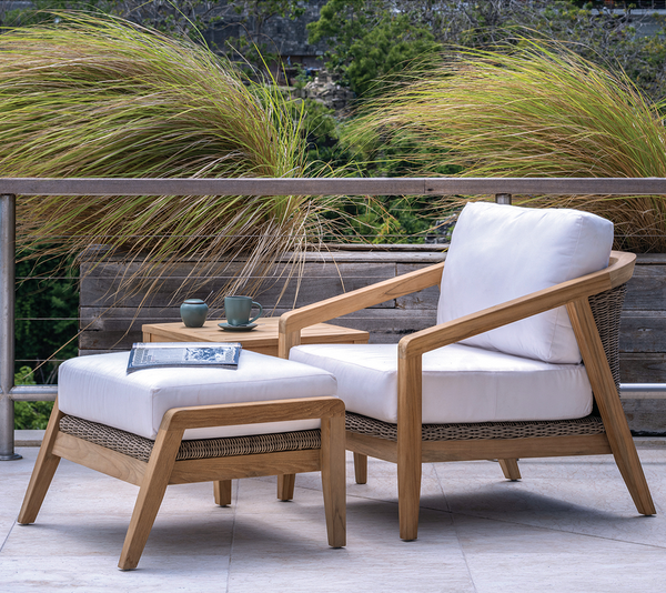Spencer DS Lounge Chair-Teak/Willow