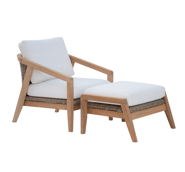 Spencer DS Lounge Chair-Teak/Willow