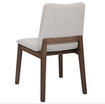 Delano Armless Chair Walnut w/ Protected Fabric Finish
