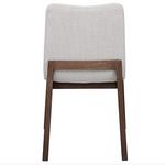 Delano Armless Chair Walnut w/ Protected Fabric Finish