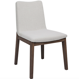 Delano Armless Chair Walnut w/ Protected Fabric Finish