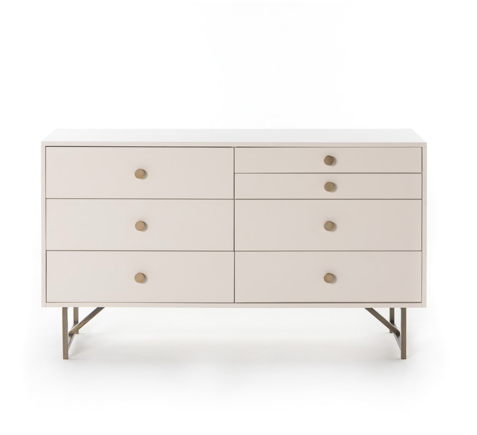 Van 7 Drawer Dresser-Matte Alabaster