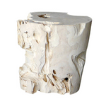 Weathered Teak Root Cone Side Table