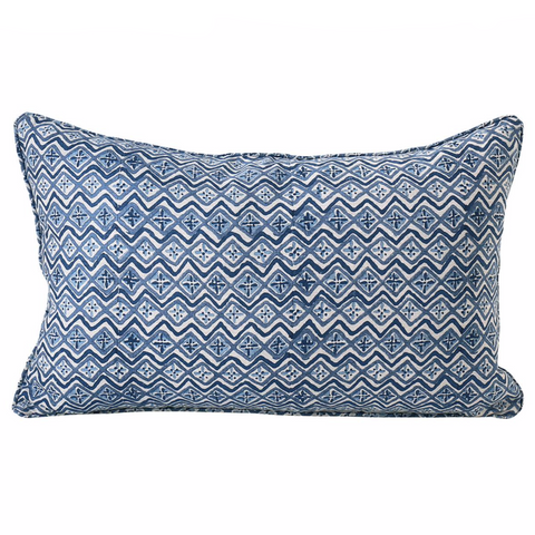 Sardinia Riviera Linen Cushion, 14" x 22"