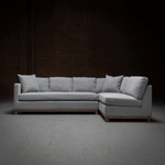 Clayton Sectional, Meteor Grey Performance Fabric-Right