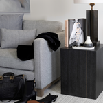 Clayton Sectional, Meteor Grey Performance Fabric-Left