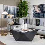 Clayton Sectional, Meteor Grey Performance Fabric-Left