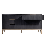 Caleb Six Drawer Dresser, Onyx Oak