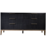 Caleb Six Drawer Dresser, Onyx Oak