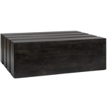 Carson Coffee Table-Dark Ebony, 40"W -54"D -18"H