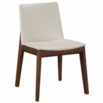 Deco Dining Chair White, Walnut