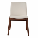 Deco Dining Chair White, Walnut