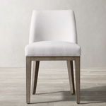 Morgan Curved-Back Fabric Dining Side Chair (Sand)