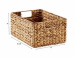 Water Hyacinth Bin Natural, 5 Sizes
