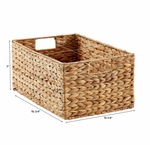 Water Hyacinth Bin Natural, 5 Sizes