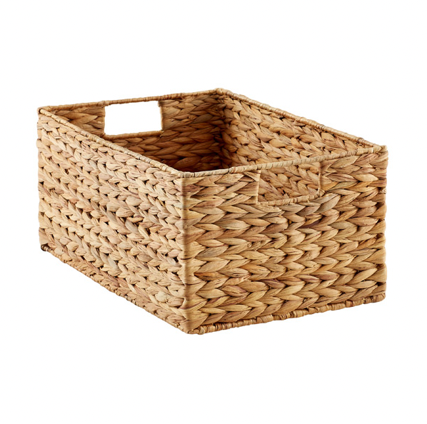 Water Hyacinth Bin Natural, 5 Sizes